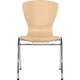 Stuhl Bingo, ohne Sitzkissen, ohne Armlehnen, Buche