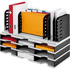 styro® Sortierstation Styrorac, 8 Trennwände, flexible Aufteilung, schwarz