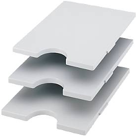 styro® Tablar, für Sortierstation Styrorac, 3 Stück, grau