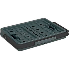 Sunware Klappbox Square, Inhalt 24 Liter, mit Griff, schwarz