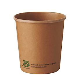 Image of Suppenbecher Papstar pure, 470 ml, Ø 98 x 100 mm, 25 Stk., Frischfaser-Karton, kompostierbar, braun