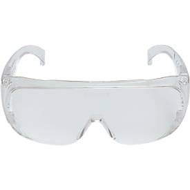 Sur-lunettes 3M Visitor, EN 166:2001, résistantes aux UVA/UVB/UVC, protection latérale, verre en polycarbonate, transparent