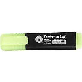Surligneur - à pointe biseautée - résistant à la lumière - séchage rapide - couleur d'écriture jaune - 10 pièces