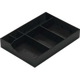System-Schublade für Sortierstation Styro styrodoc, schwarz