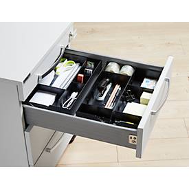 System-Schublade für Sortierstation Styro styrodoc, schwarz