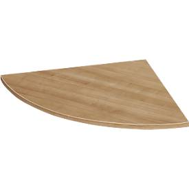 Systemwinkelplatte, 90 Grad gerundet, B 800 x T 800 mm