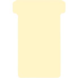 T-Steckkarten, Format 2, B 48 x H 85 mm, für Plantafelelemente 63/48 mm, beschriftbar, FSC®-zertifiziertes Papier, cremeweiß, 100 Stück