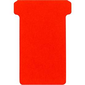 T-Steckkarten, Format 2, B 48 x H 85 mm, für Plantafelelemente 63/48 mm, beschriftbar, FSC®-zertifiziertes Papier, rot, 100 Stück