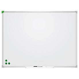 Tableau blanc Franken U-Act!Line®, format portrait et paysage, laqué, magnétique, avec bac de rangement, L 1 600 x H 1 200 mm
