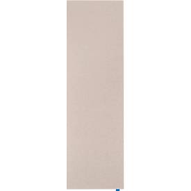 Tableau d'affichage acoustique Wall Up, classe d'absorption B, épaisseur 20 mm, textile et recyclage PET, beige, L 595 x H 2000 mm