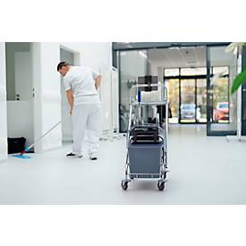 Tablet Halterung Durable TOUGH CLAMP XL, für 1 Tablet mit 7-13', Montage an Regalen/Tischen, um 360° drehbar, schwenkbar/neigbar, mit Klemme, schwarz