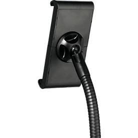 Tablet Halterung Durable TOUGH FLOOR, für 1 Tablet mit 7-13', Bodenständer, 360° drehbar, Kabelführung, Diebstahlsicherung, schwarz