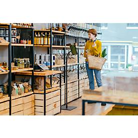 Tablet Halterung Durable TOUGH FLOOR, für 1 Tablet mit 7-13', Bodenständer, 360° drehbar, Kabelführung, Diebstahlsicherung, schwarz