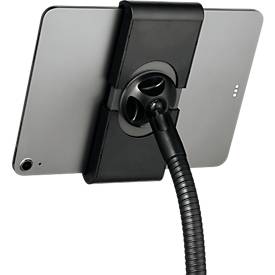 Tablet Halterung Durable TOUGH FLOOR, für 1 Tablet mit 7-13', Bodenständer, 360° drehbar, Kabelführung, Diebstahlsicherung, schwarz