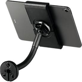 Tablet Halterung Durable TOUGH WALL/TABLE, für 1 Tablet mit 7-13', Montage an Wänden/Tischen, 360° drehbar, Kabelführung, Diebstahlsicherung, schwarz