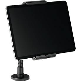 Tablet Halterung Durable TOUGH WALL/TABLE, für 1 Tablet mit 7-13', Montage an Wänden/Tischen, 360° drehbar, Kabelführung, Diebstahlsicherung, schwarz