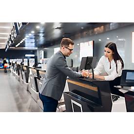 Tablet Halterung Durable TOUGH WALL/TABLE, für 1 Tablet mit 7-13', Montage an Wänden/Tischen, 360° drehbar, Kabelführung, Diebstahlsicherung, schwarz