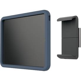Tablet Wandhalterung Durable Tablet Holder Wall XL, für Tablets 7-13', um 360° drehbar, gummierte Oberfläche, mit Kabelführung, silber