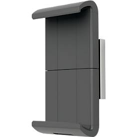 Tablet Wandhalterung Durable Tablet Holder Wall XL, für Tablets 7-13', um 360° drehbar, gummierte Oberfläche, mit Kabelführung, silber