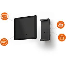 Tablet Wandhalterung DURABLE WALL, für Tablets 7-13', um 360° drehbar, Diebstahlsicherung