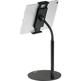Tablethalter Durable Twist Table, für Tablets & Handy von 4,7-13', höhenverstell-/dreh/-neigbar, B 190 x T 190 x H 370 mm, Kunststoff & Metall, schwarz