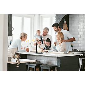 Tablethalter Durable Twist Table, für Tablets & Handy von 4,7-13', höhenverstell-/dreh/-neigbar, B 190 x T 190 x H 370 mm, Kunststoff & Metall, schwarz