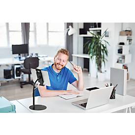 Tablethalter Durable Twist Table, für Tablets & Handy von 4,7-13', höhenverstell-/dreh/-neigbar, B 190 x T 190 x H 370 mm, Kunststoff & Metall, schwarz
