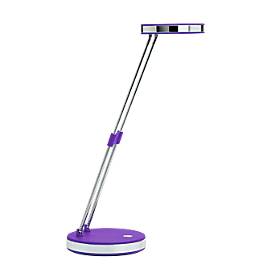 Tafellamp LED Maulpuck, 6500 Kelvin, uitschuifbaar, daglicht wit, lila
