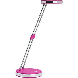Tafellamp LED Maulpuck, 6500 Kelvin, uitschuifbaar, daglicht wit, roze