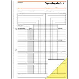 Tages-/Regiebericht Sigel SD030, selbstdurchschreibend, DIN A4, 2 x 40 Blatt