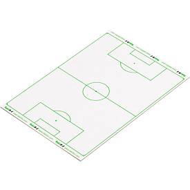 Taktiktafel Taktiboard Soccer, für Fußball, selbsthaftend, beschriftbar, trocken abwischbar, B 210 x H 148 mm, beschichtete Pappe, transparent