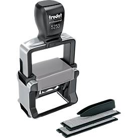 Tampon professionnelle 5253 4.0 Typomatic Trodat, 6 lignes, avec tampons