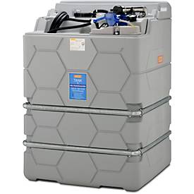 Tankanlage CEMO CUBE Indoor Basic für AdBlue®, 6 m Schlauch, B 1200 x T 1150 x H 1740 mm, 1500 l Volumen