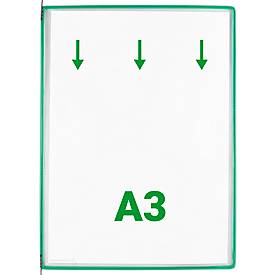 tarifold Sichttafeln DIN A3, grün, 10 Stück