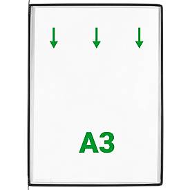 tarifold Sichttafeln DIN A3, schwarz, 10 Stück