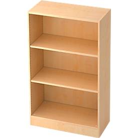 TARVIS boekenkast, B 800 x T 400 x H 1270 mm, 3 OH, ahorndecor
