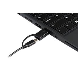 Tastatur BakkerElkhuizen UltraBoard 960 V2, QWERTZ, mit Nummernblock, USB-C, ergonomisch, kompakt & augenschonend, L 146 x B 363 x H 19 mm, grau