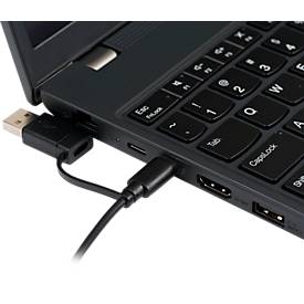 Tastatur BakkerElkhuizen UltraBoard 960 V2, QWERTZ, mit Nummernblock, USB-C, ergonomisch, kompakt & augenschonend, L 146 x B 363 x H 19 mm, grau