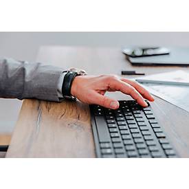 Tastatur Cherry KW X ULP, QWERTZ, beleuchtet, mechanisch, Slim Design, schwarz