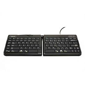 Tastatur Goldtouch Travel Go 2, QWERTZ, stufenlos verstellbar