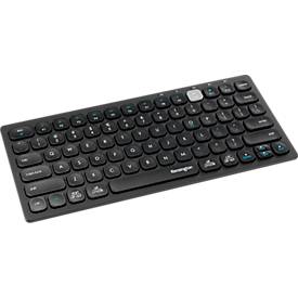 Tastatur Kensington Multi-Device Dual Wireless, kabellos, QWERTZ, für bis zu 3 Endgeräte, schwarz