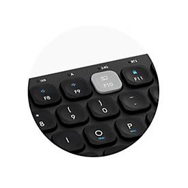 Tastatur Kensington Multi-Device Dual Wireless, kabellos, QWERTZ, für bis zu 3 Endgeräte, schwarz