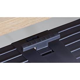 Tastaturschublade Fellowes®, auf 3 feste Höhen verstellbar, mit Mausablage, einschiebbar, B 558,8 x T 295,3 x H 58,7 mm, graphit