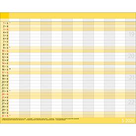 Teamplaner Korsch 2026, 12 Spalten, Kalendarium in D/EN/F/I, Ferientermine, Vorschau bis März 2027, B 440 x H 360 mm, Papier