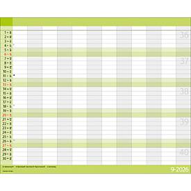 Teamplaner Korsch 2026, 12 Spalten, Kalendarium in D/EN/F/I, Ferientermine, Vorschau bis März 2027, B 440 x H 360 mm, Papier