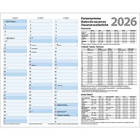 Teamplaner Korsch 2026, 12 Spalten, Kalendarium in D/EN/F/I, Ferientermine, Vorschau bis März 2027, B 440 x H 360 mm, Papier