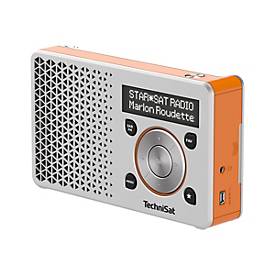 TechniSat DigitRadio 1 - Tragbares DAB-Radio - 1 Watt - Silber, orange