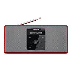 TechniSat DigitRadio 2 S - DAB+-Radio - Rot, Silber