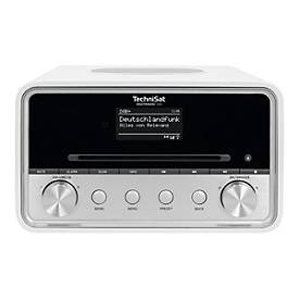 TechniSat DigitRadio 586 - DAB+-Radio - weiß, Silber