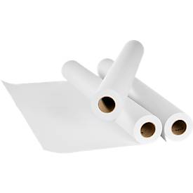tecno Plotterrollen CAD 90, 91,4 cm x 50 m, 90 g/m², weiß, ungestrichen, Karton = 3 Rollen